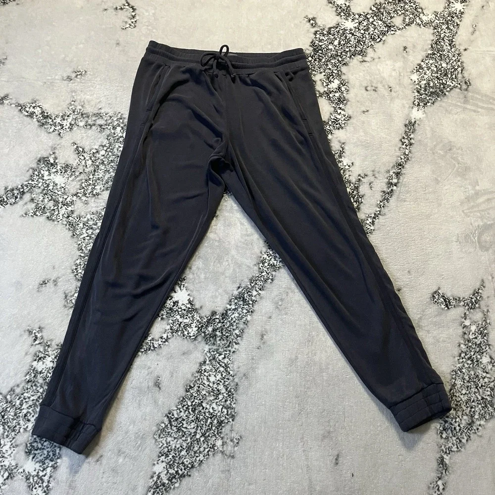 Free People Movement Pants Womens Size Large‎ Gray Drawstring Jogger High Rise